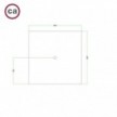 1 Hole - LARGE Square Ceiling Canopy Kit - Rose One System