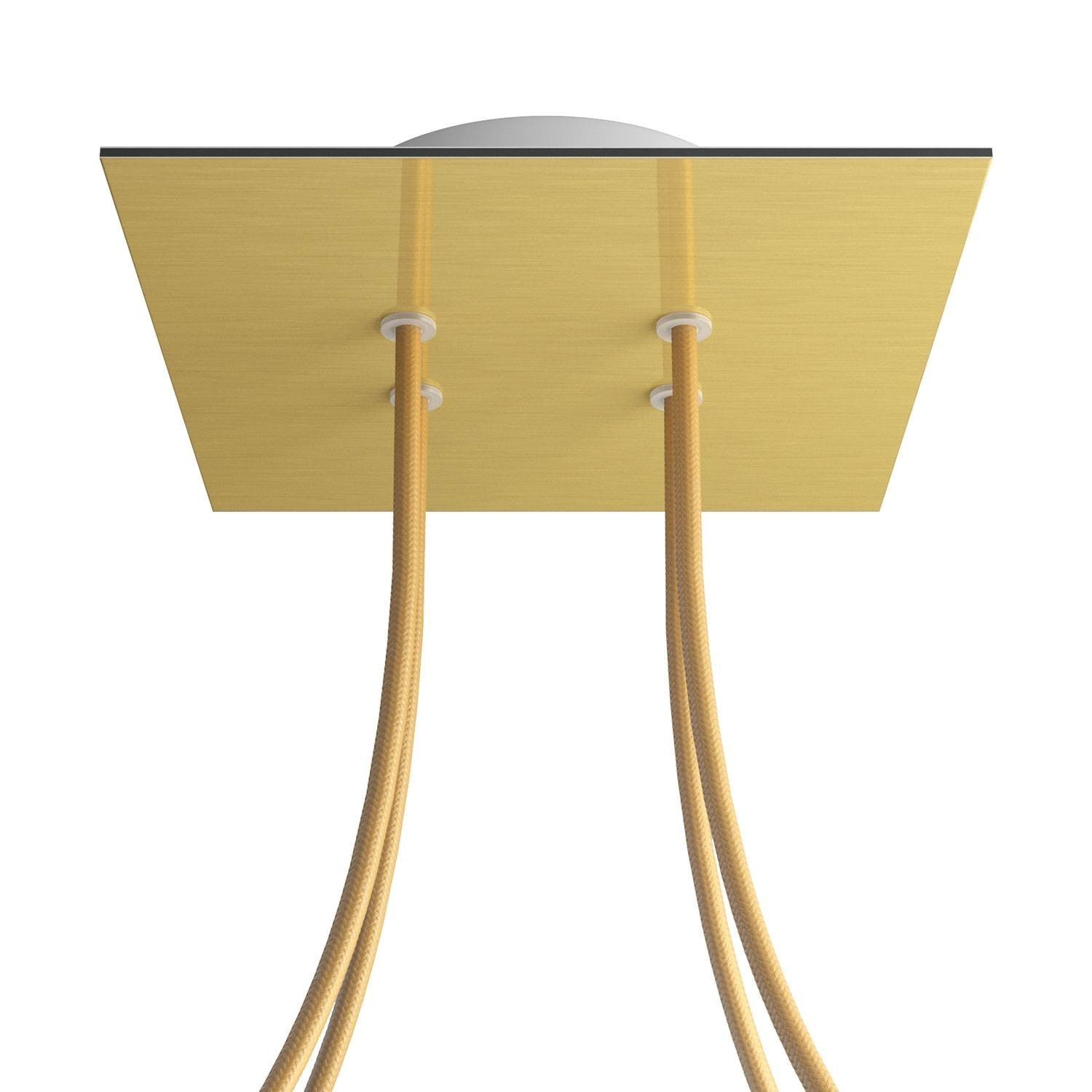4 Holes - LARGE Square Ceiling Canopy Kit - Rose One System