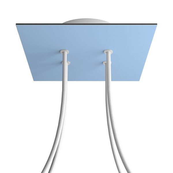 4 Holes - LARGE Square Ceiling Canopy Kit - Rose One System