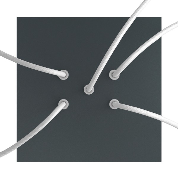 5 Holes - LARGE Square Ceiling Canopy Kit - Rose One System