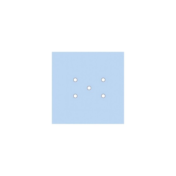 5 Holes - LARGE Square Ceiling Canopy Kit - Rose One System