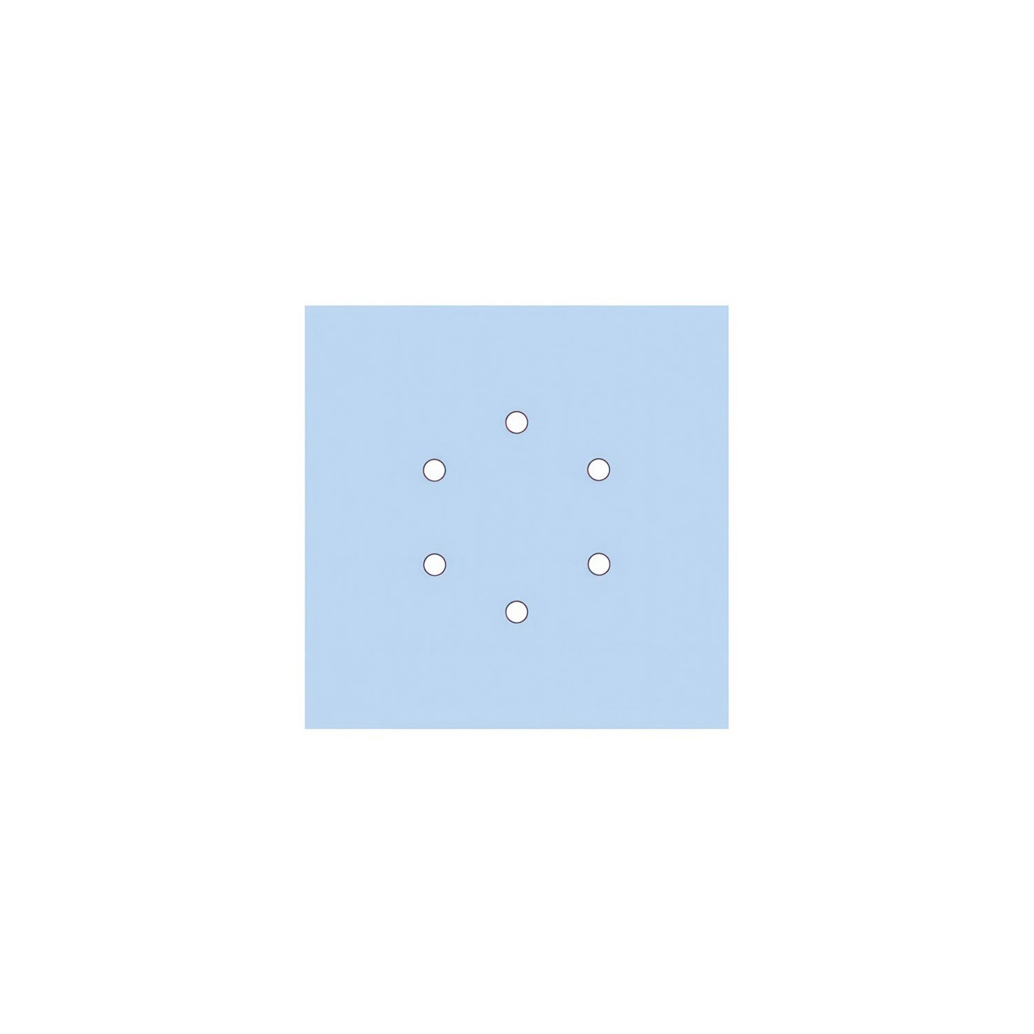 6 Holes - LARGE Square Ceiling Canopy Kit - Rose One System