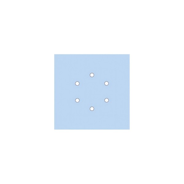 6 Holes - LARGE Square Ceiling Canopy Kit - Rose One System