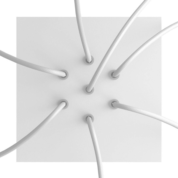 7 Holes - LARGE Square Ceiling Canopy Kit - Rose One System