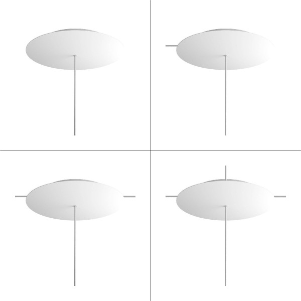1 Hole - EXTRA LARGE Round Ceiling Canopy Kit - Rose One System