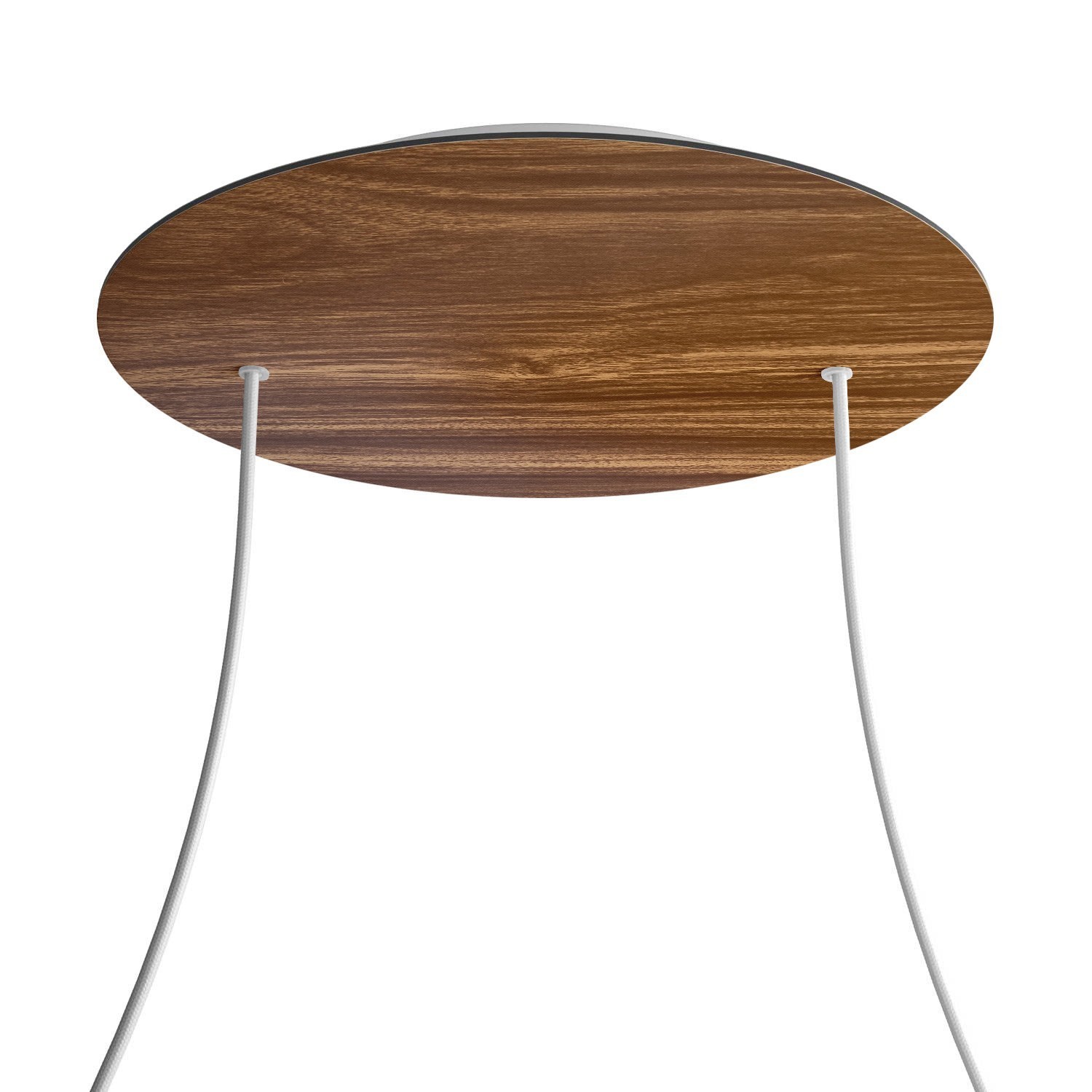 2 Holes - EXTRA LARGE Round Ceiling Canopy Kit - Rose One System - Wood