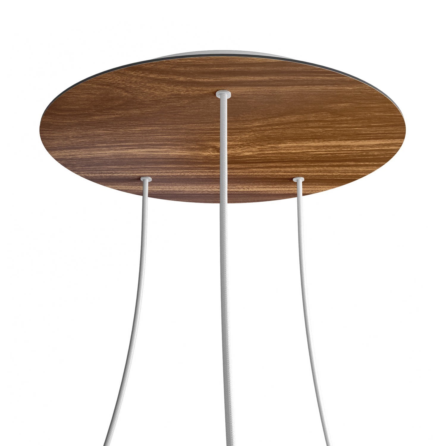 3 Holes - EXTRA LARGE Round Ceiling Canopy Kit - Rose One System - Wood