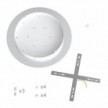 3 Holes - EXTRA LARGE Round Ceiling Canopy Kit - Rose One System