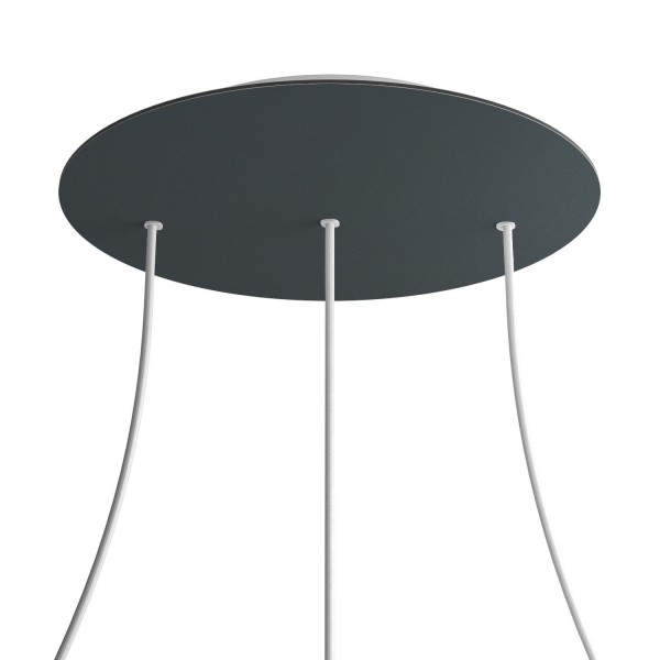 3 In-line Holes - EXTRA LARGE Round Ceiling Canopy Kit - Rose One System