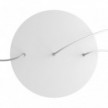 3 In-line Holes - EXTRA LARGE Round Ceiling Canopy Kit - Rose One System