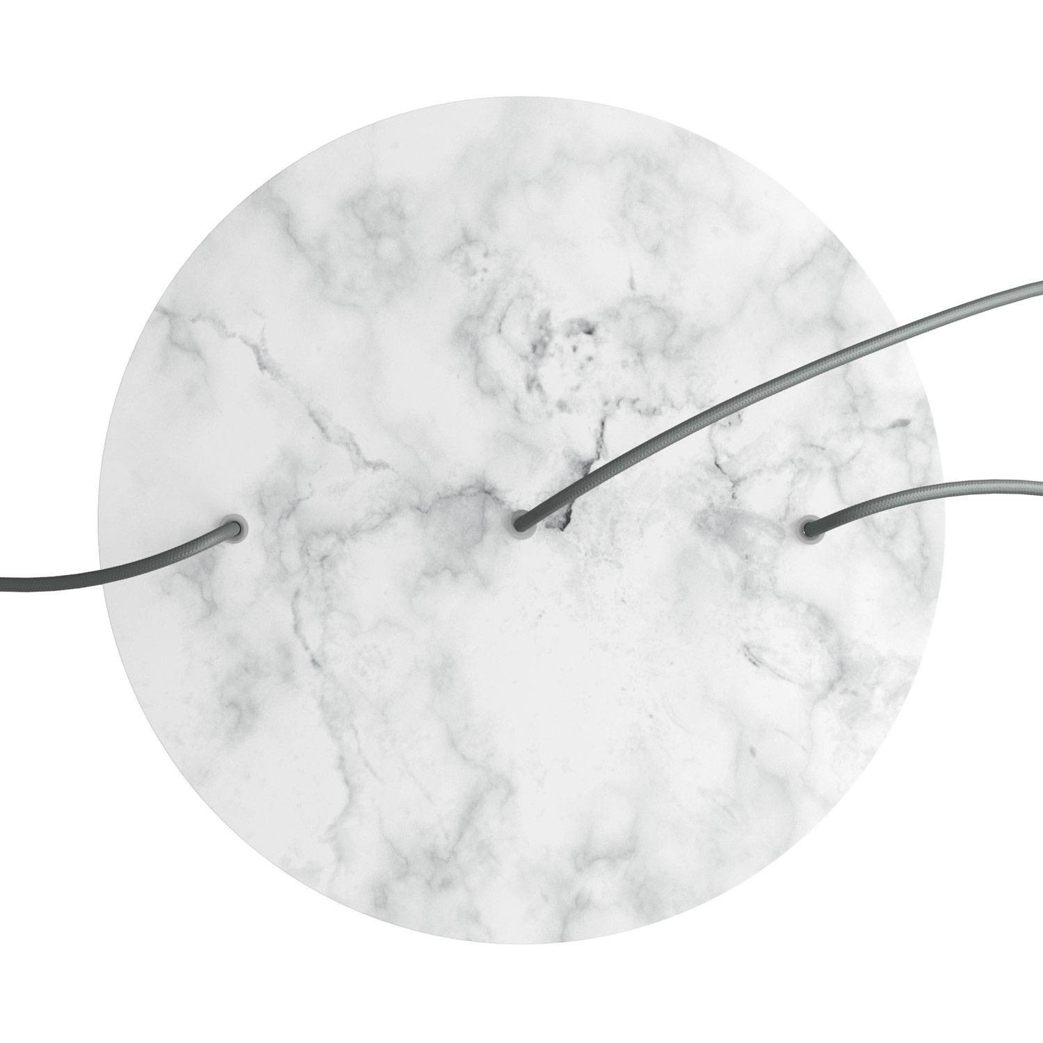 3 In-line Holes - EXTRA LARGE Round Ceiling Canopy Kit - Rose One System