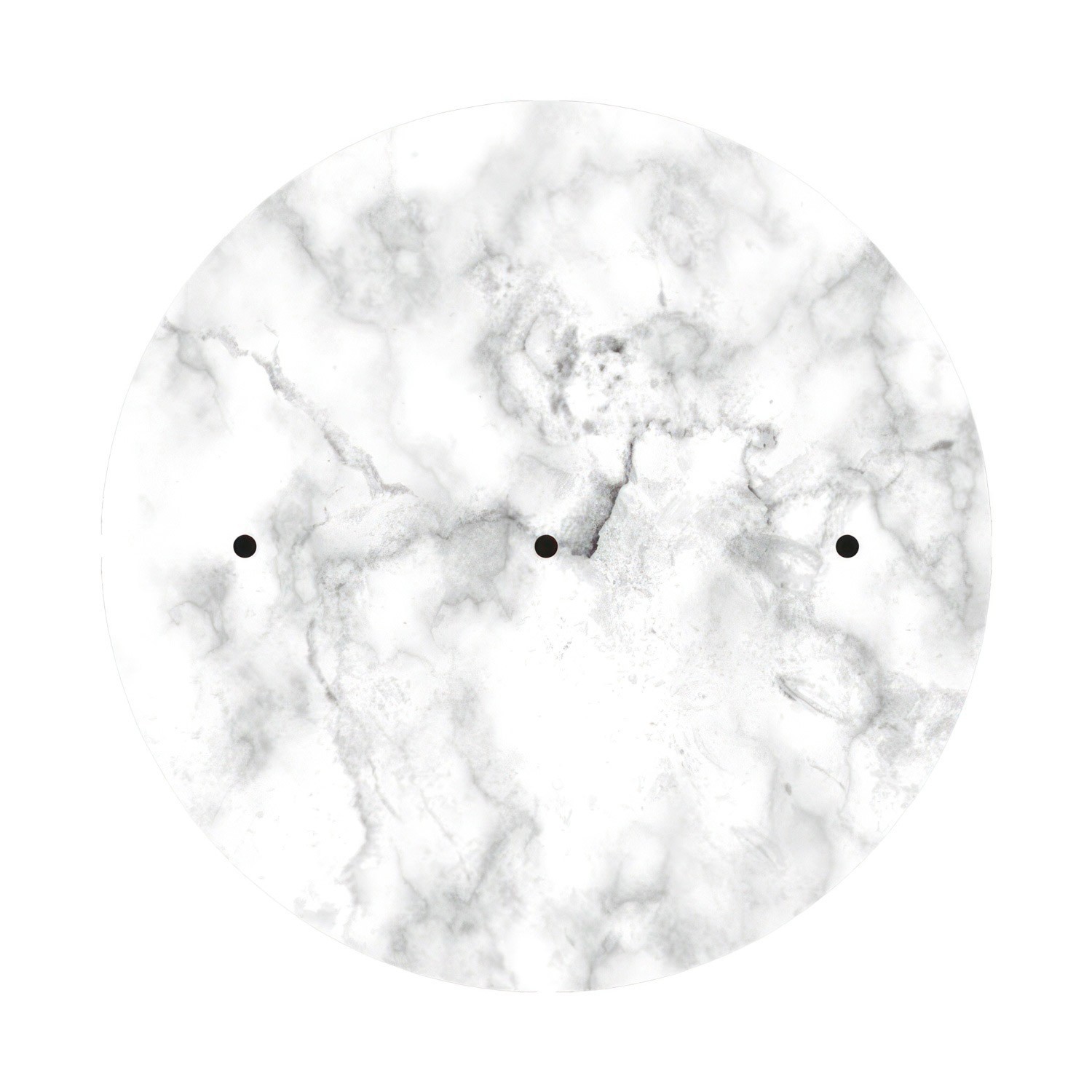 3 In-line Holes - EXTRA LARGE Round Ceiling Canopy Kit - Rose One System