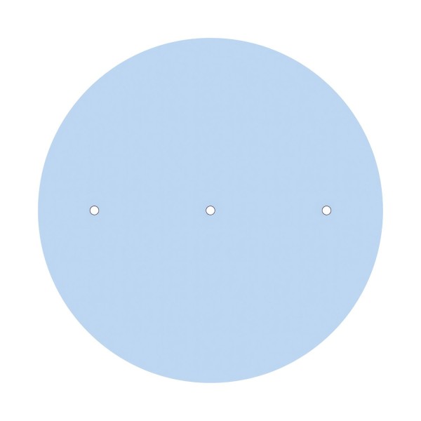 3 In-line Holes - EXTRA LARGE Round Ceiling Canopy Kit - Rose One System