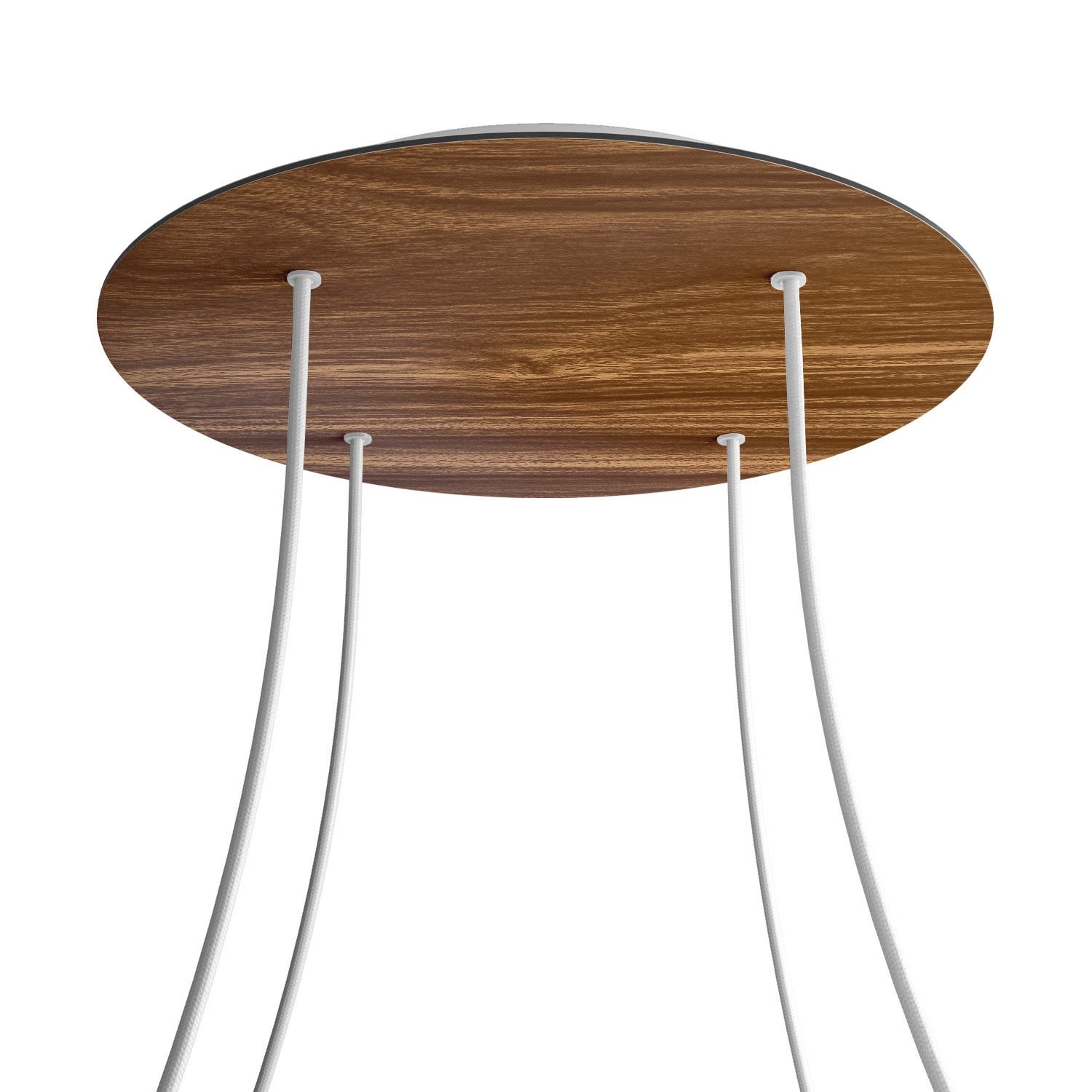 4 Holes - EXTRA LARGE Round Ceiling Canopy Kit - Rose One System - Wood