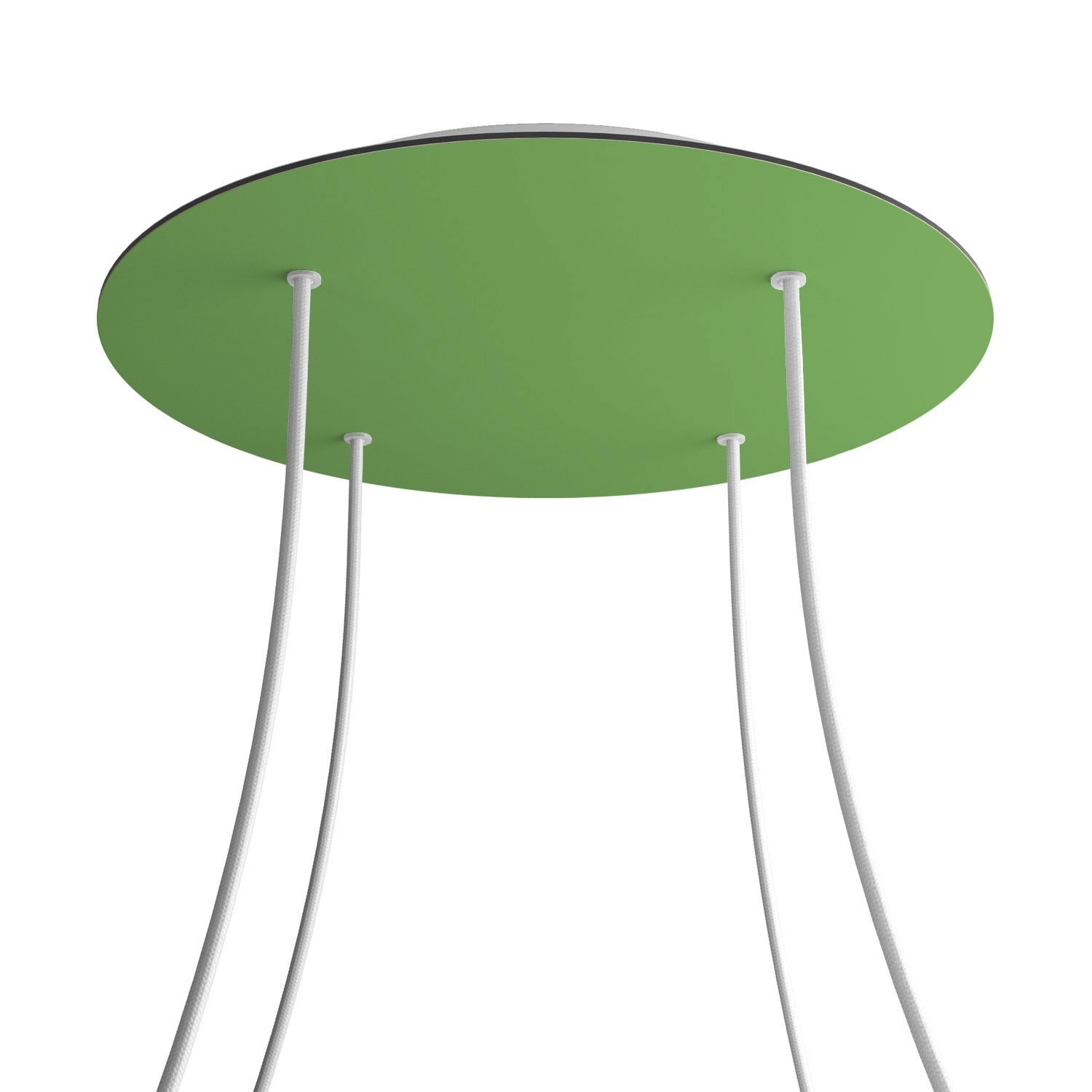 4 Holes - EXTRA LARGE Round Ceiling Canopy Kit - Rose One System - Soft Green