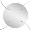 4 Holes - EXTRA LARGE Round Ceiling Canopy Kit - Rose One System