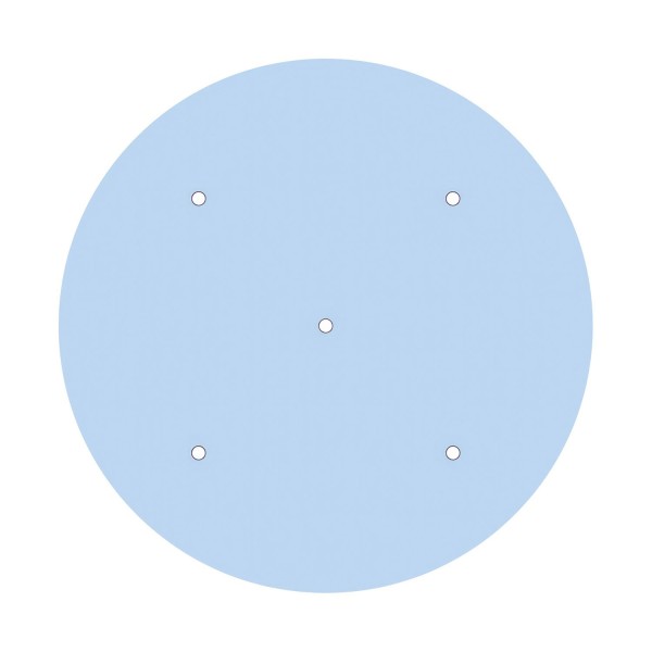 5 Holes - EXTRA LARGE Round Ceiling Canopy Kit - Rose One System