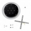 5 Holes - EXTRA LARGE Round Ceiling Canopy Kit - Rose One System