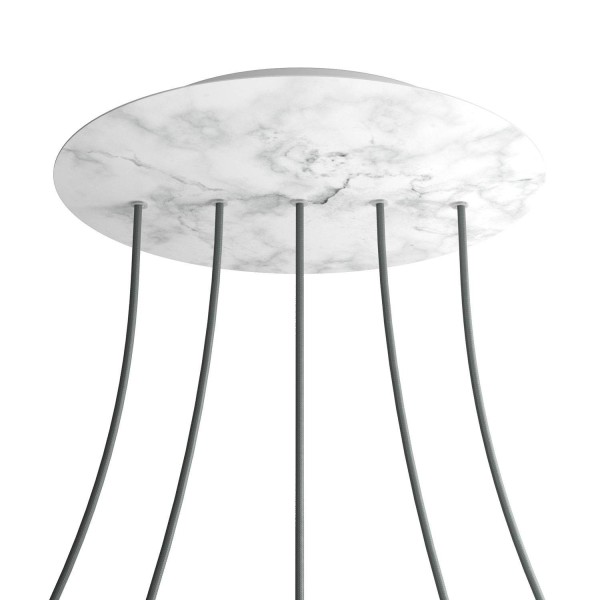 5 In-Line Holes - EXTRA LARGE Round Ceiling Canopy Kit - Rose One System