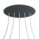 5 In-Line Holes - EXTRA LARGE Round Ceiling Canopy Kit - Rose One System