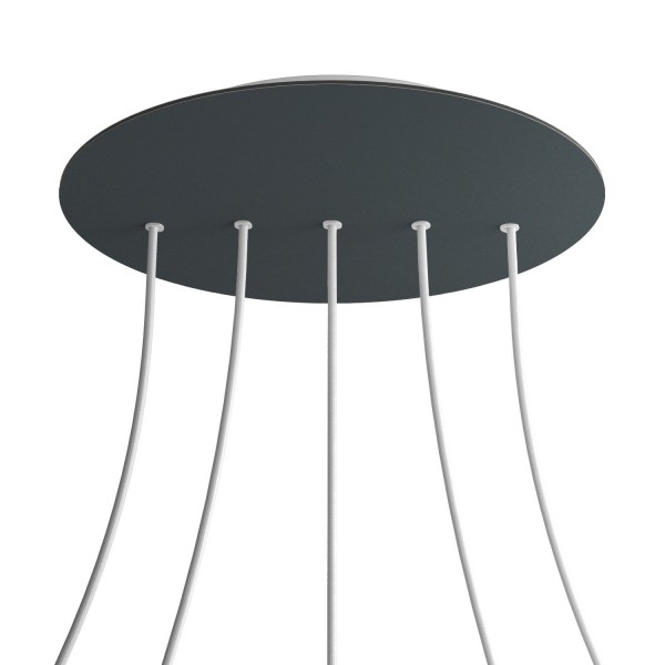 5 In-Line Holes - EXTRA LARGE Round Ceiling Canopy Kit - Rose One System
