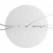 5 In-Line Holes - EXTRA LARGE Round Ceiling Canopy Kit - Rose One System
