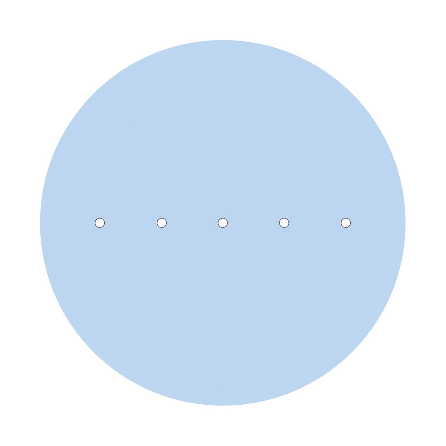 5 In-Line Holes - EXTRA LARGE Round Ceiling Canopy Kit - Rose One System
