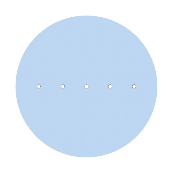 5 In-Line Holes - EXTRA LARGE Round Ceiling Canopy Kit - Rose One System