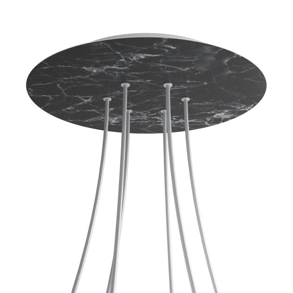 6 Holes - EXTRA LARGE Round Ceiling Canopy Kit - Rose One System