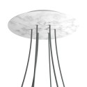 6 Holes - EXTRA LARGE Round Ceiling Canopy Kit - Rose One System