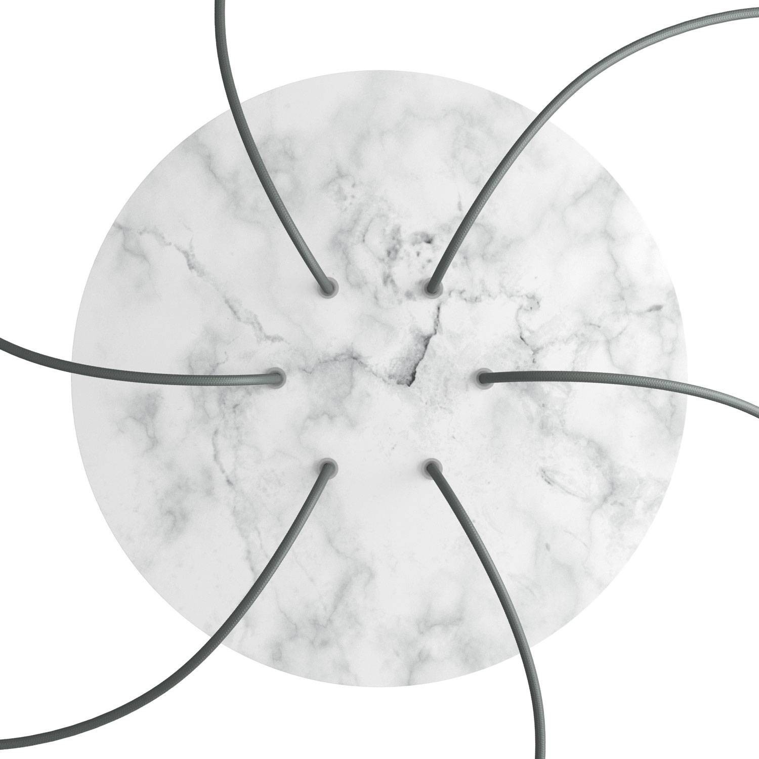 6 Holes - EXTRA LARGE Round Ceiling Canopy Kit - Rose One System