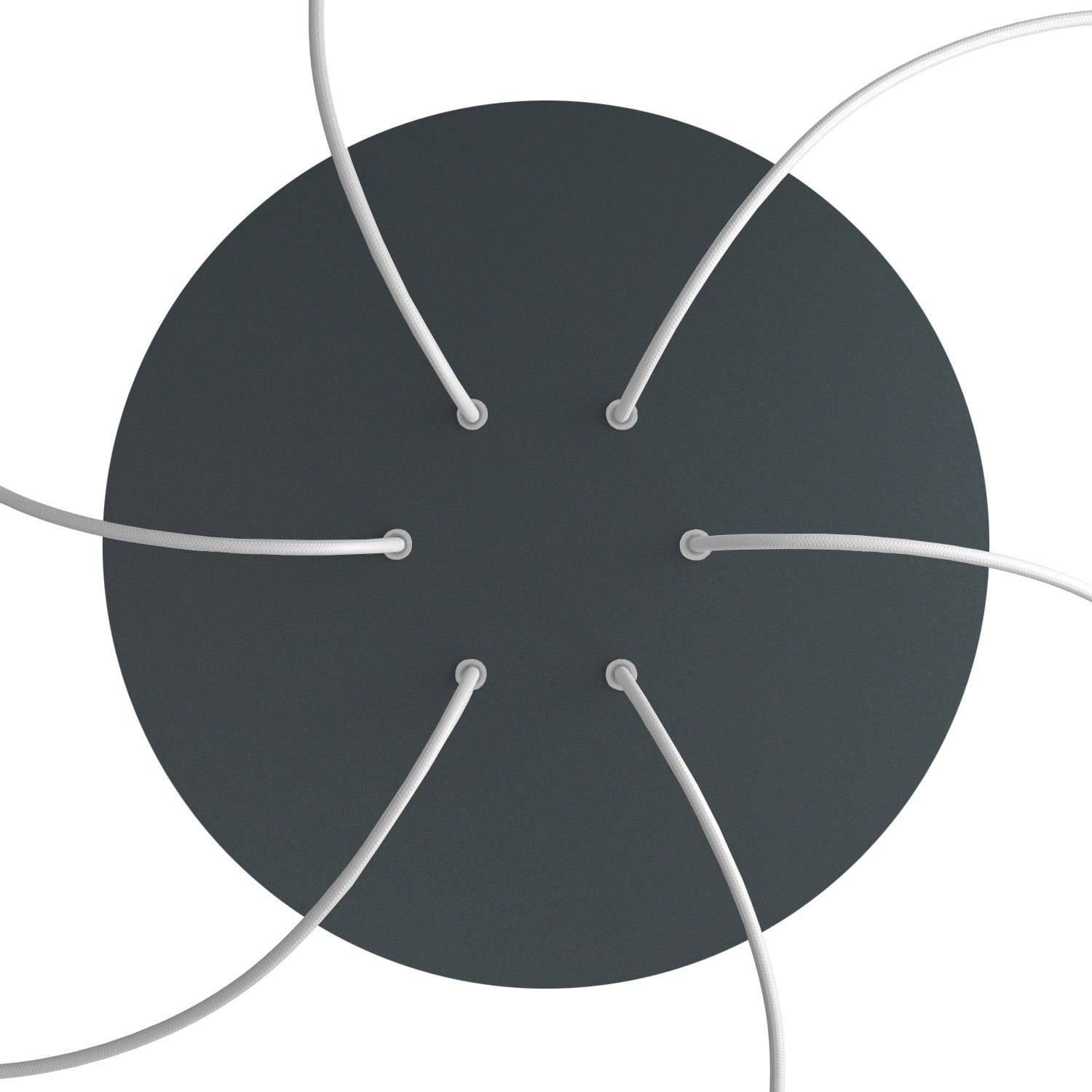 6 Holes - EXTRA LARGE Round Ceiling Canopy Kit - Rose One System