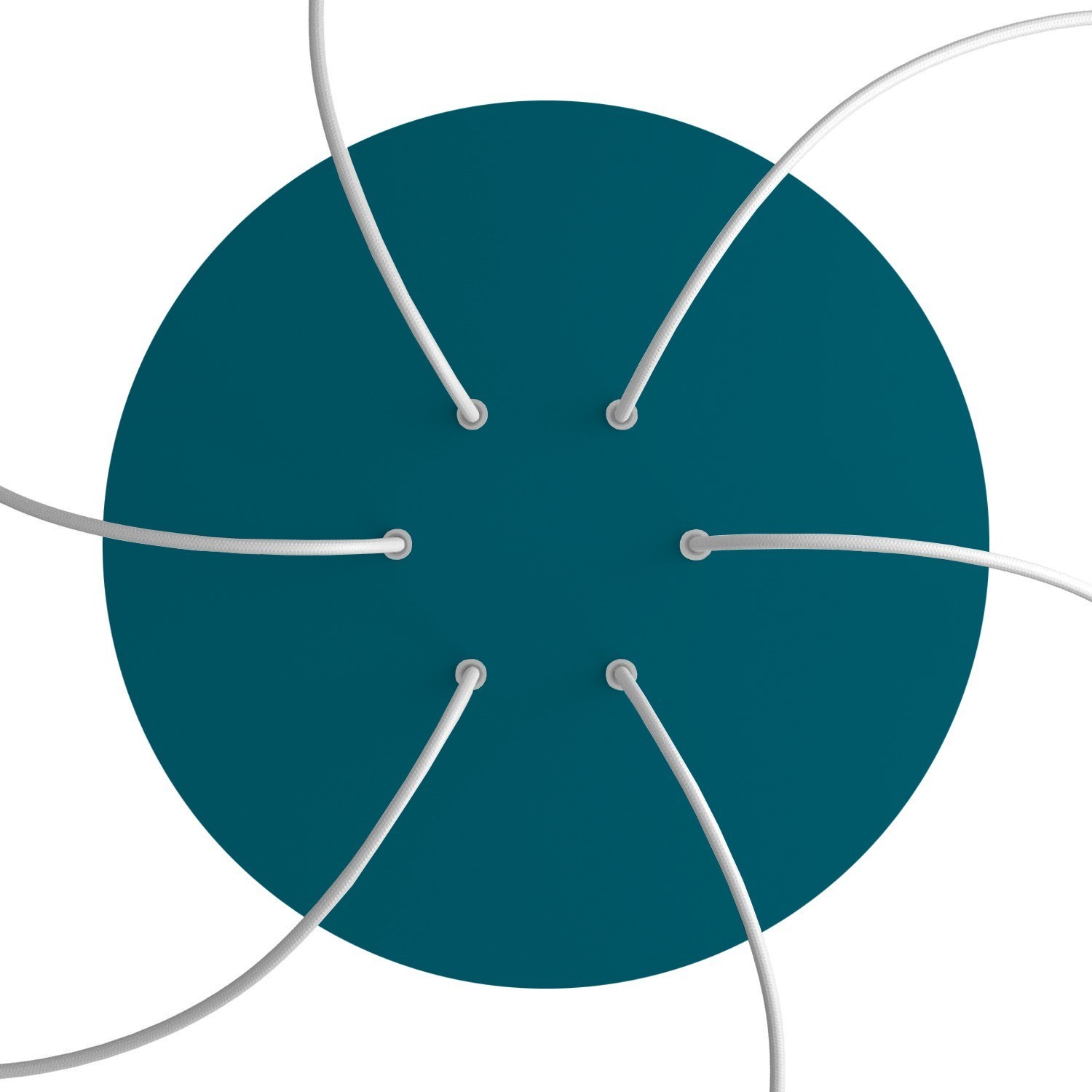 6 Holes - EXTRA LARGE Round Ceiling Canopy Kit - Rose One System