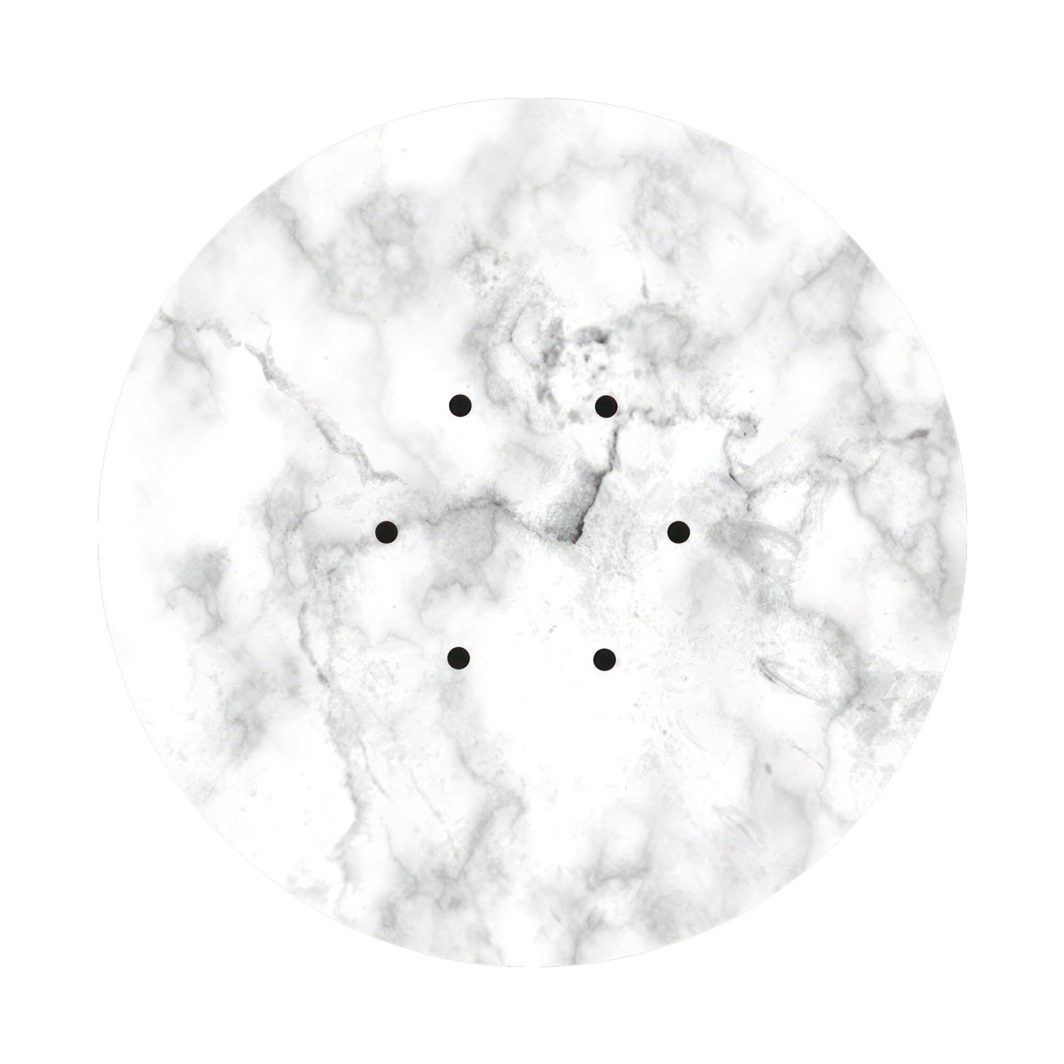 6 Holes - EXTRA LARGE Round Ceiling Canopy Kit - Rose One System