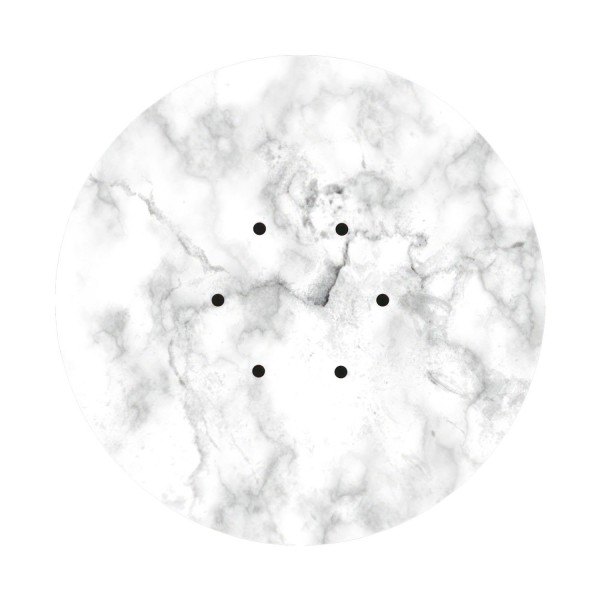 6 Holes - EXTRA LARGE Round Ceiling Canopy Kit - Rose One System