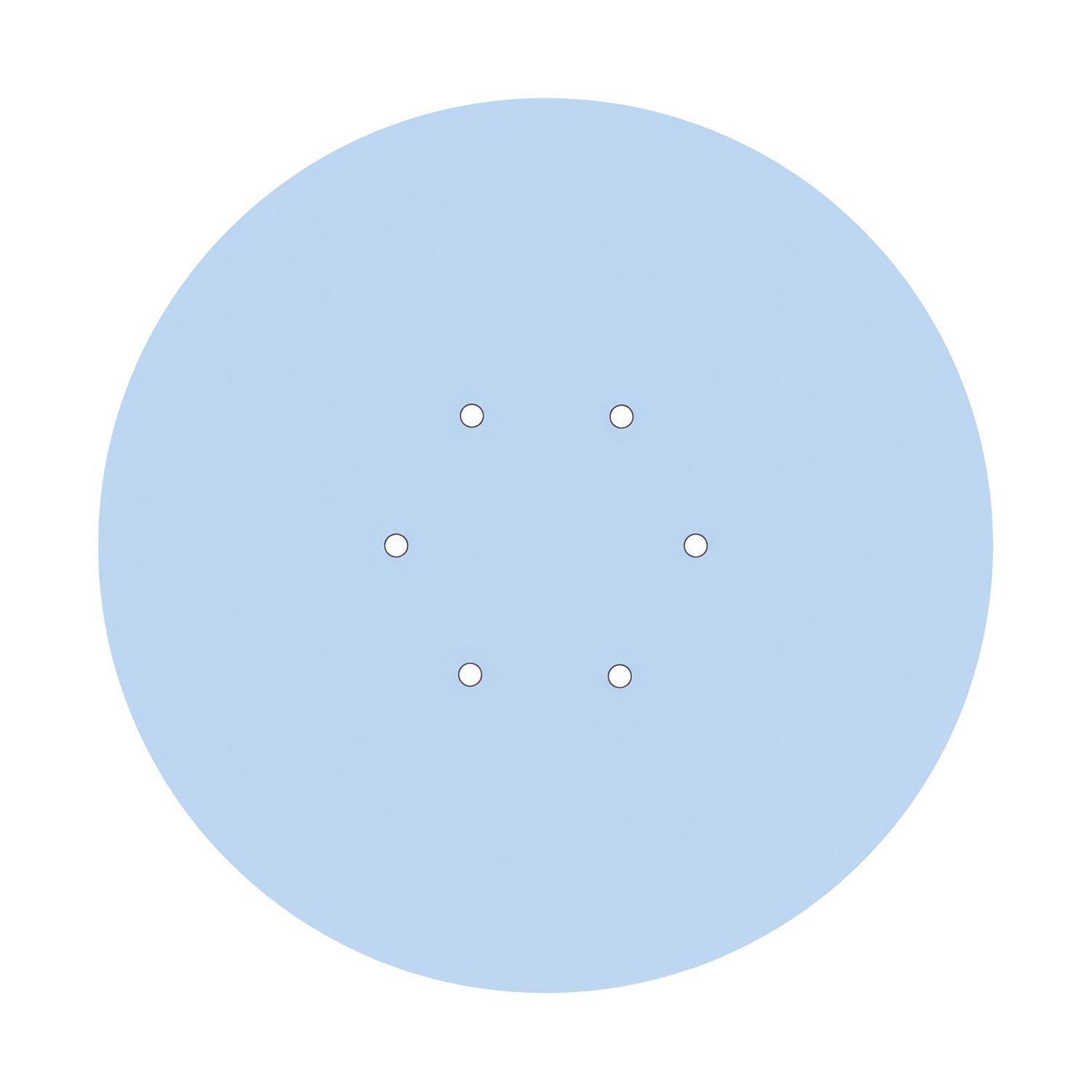6 Holes - EXTRA LARGE Round Ceiling Canopy Kit - Rose One System