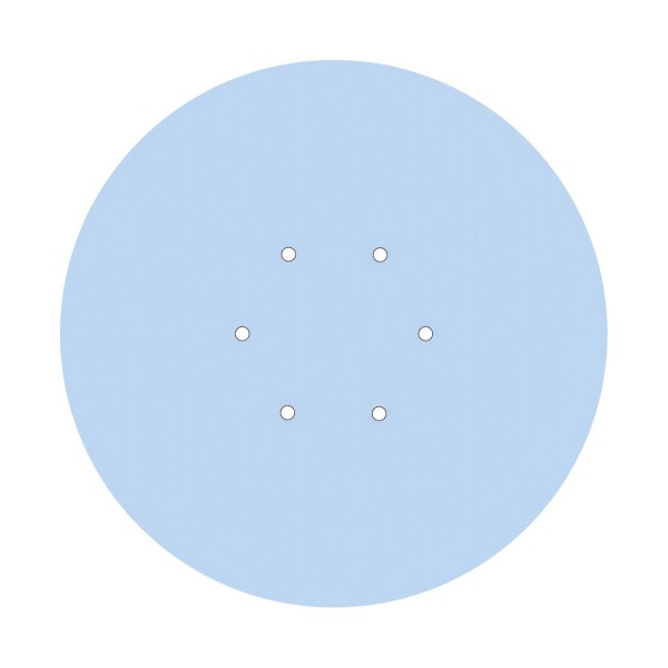 6 Holes - EXTRA LARGE Round Ceiling Canopy Kit - Rose One System