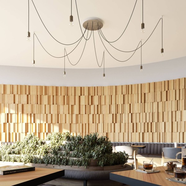 8 Holes - EXTRA LARGE Round Ceiling Canopy Kit - Rose One System