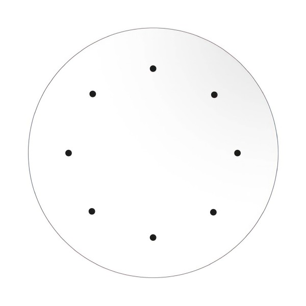 8 Holes - EXTRA LARGE Round Ceiling Canopy Kit - Rose One System
