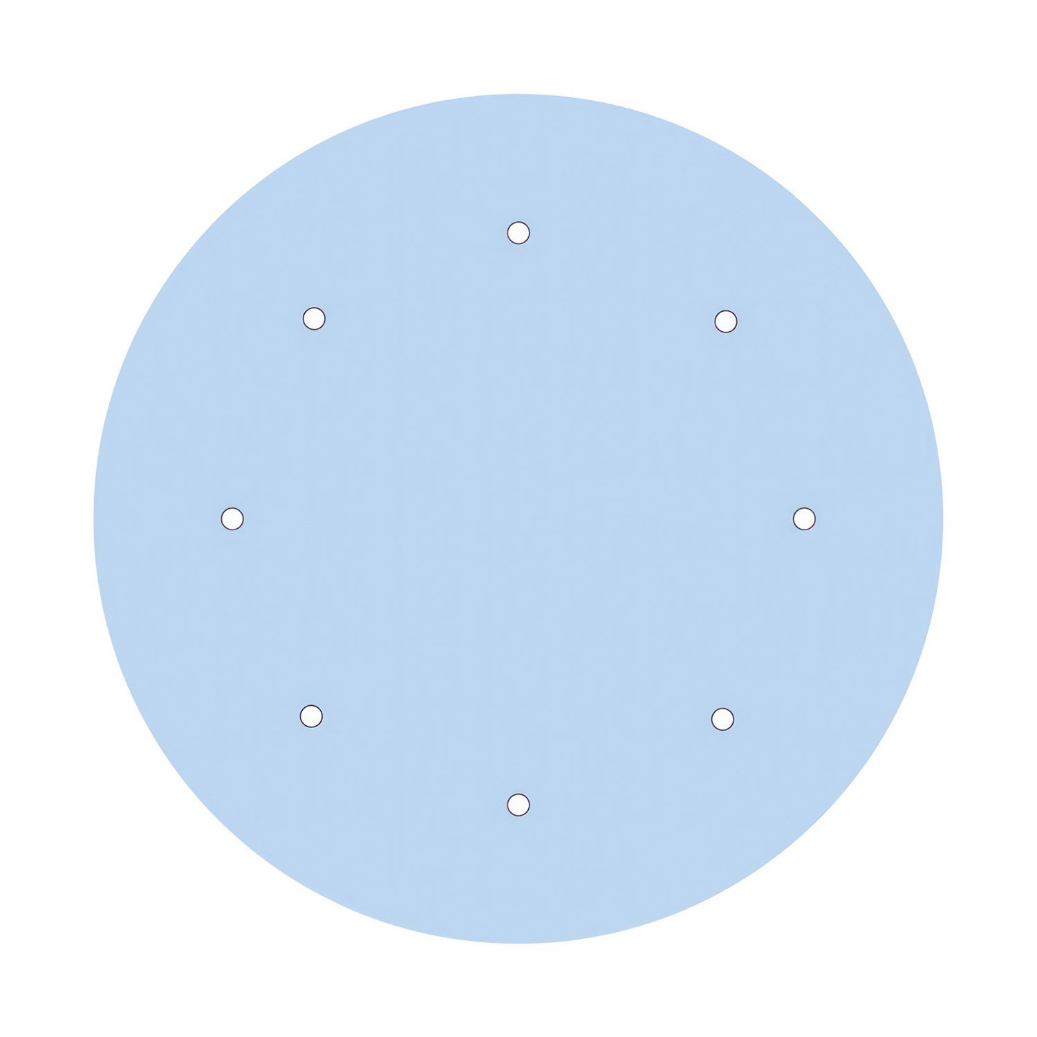 8 Holes - EXTRA LARGE Round Ceiling Canopy Kit - Rose One System