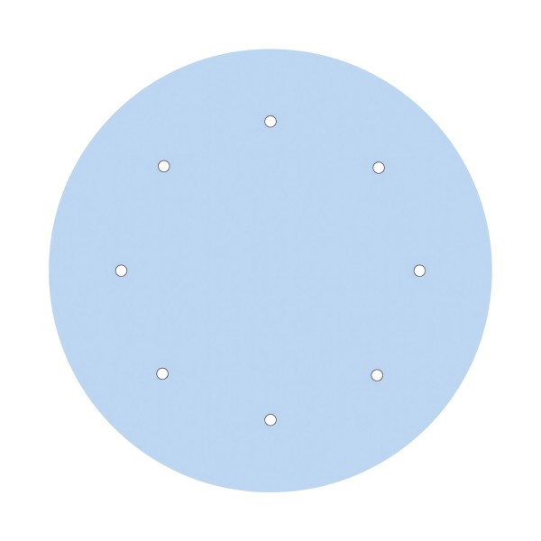 8 Holes - EXTRA LARGE Round Ceiling Canopy Kit - Rose One System