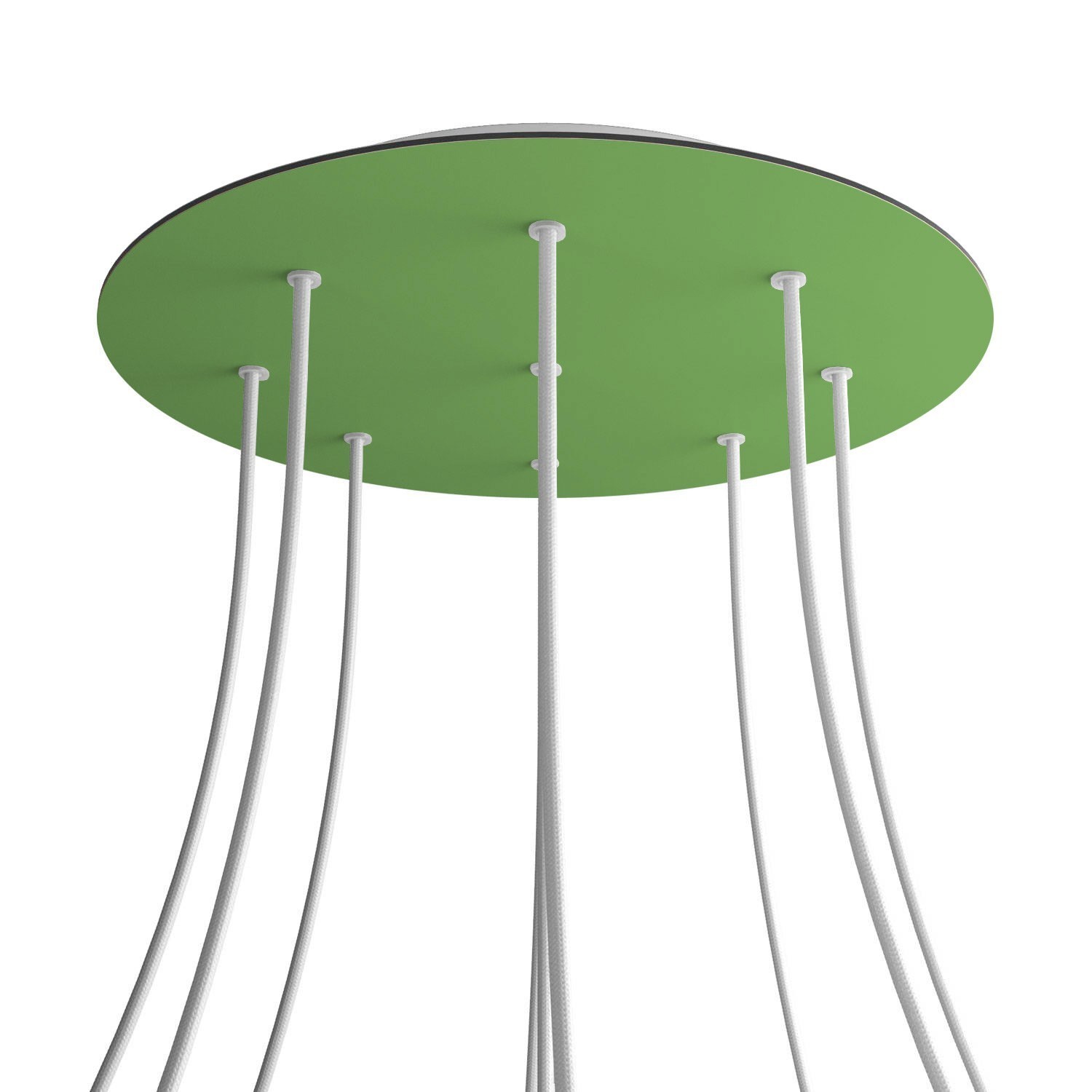 9 Holes - EXTRA LARGE Round Ceiling Canopy Kit - Rose One System - Soft Green