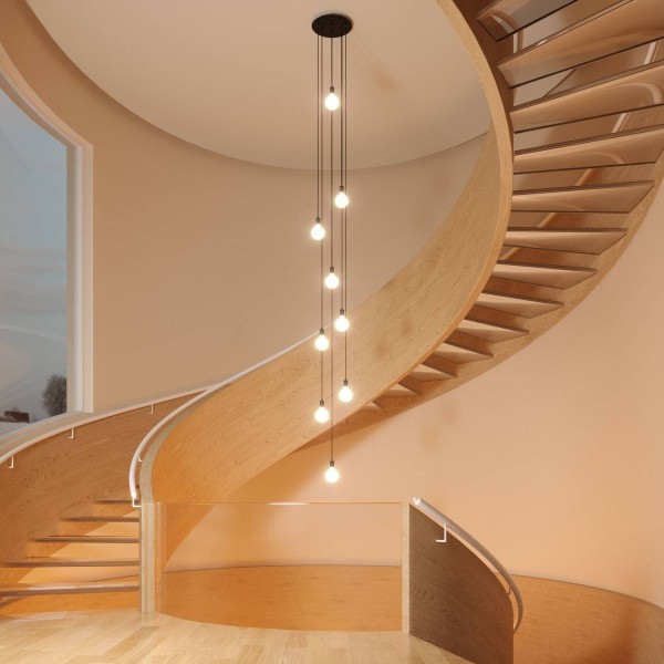 9 Holes - EXTRA LARGE Round Ceiling Canopy Kit - Rose One System