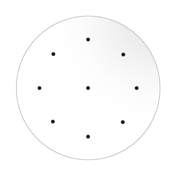 9 Holes - EXTRA LARGE Round Ceiling Canopy Kit - Rose One System