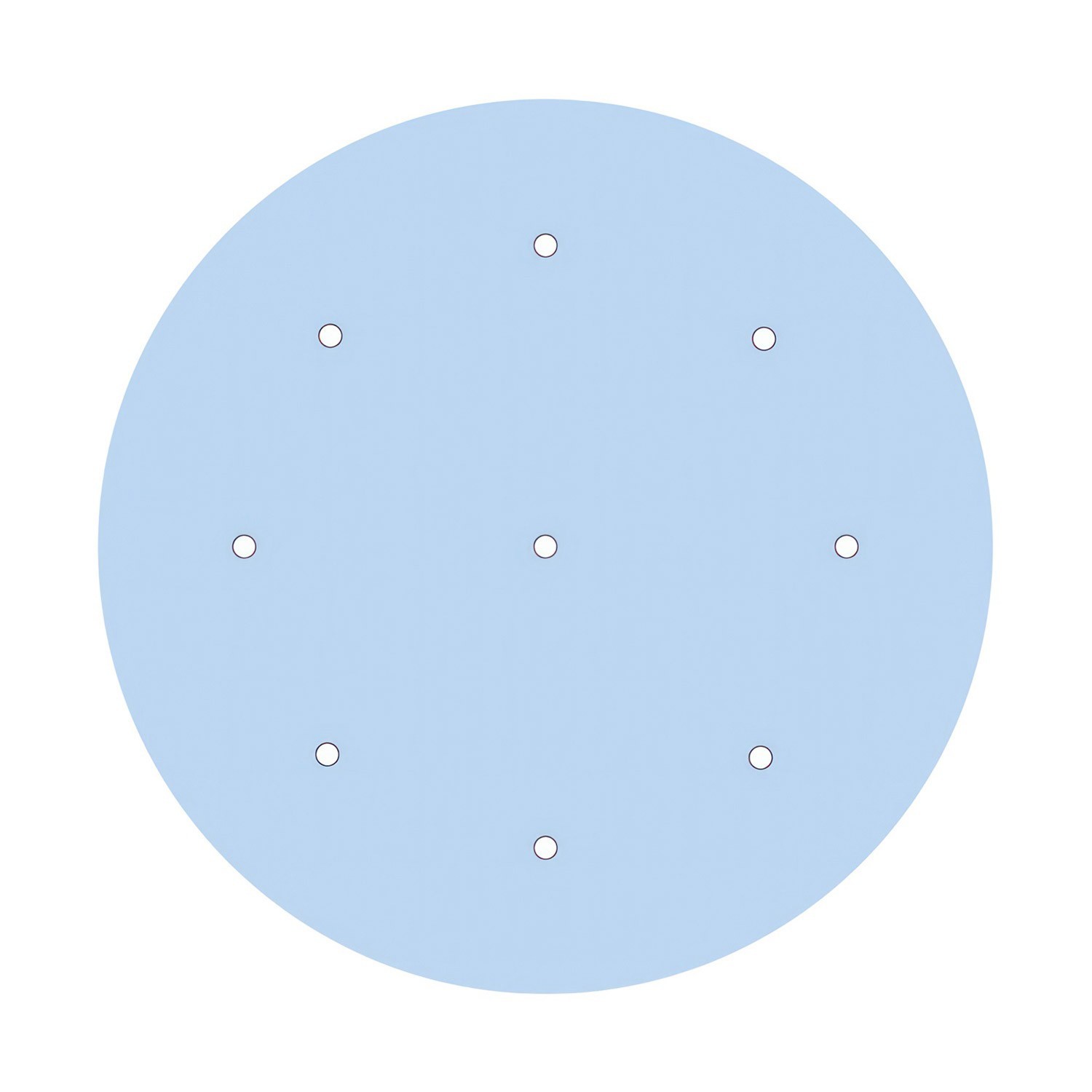 9 Holes - EXTRA LARGE Round Ceiling Canopy Kit - Rose One System