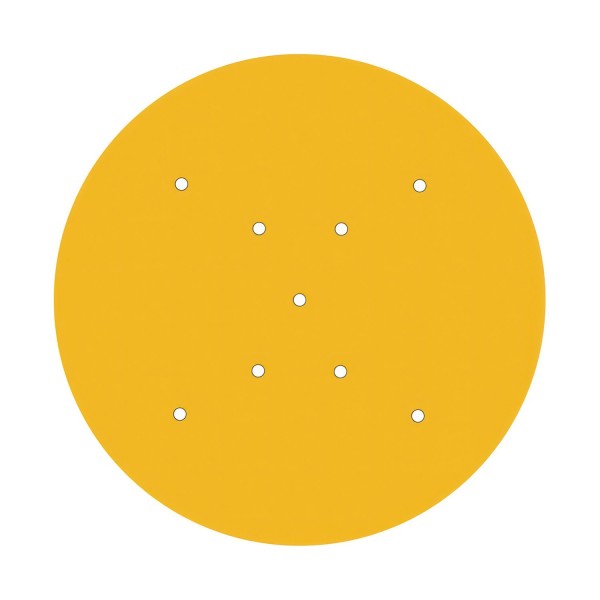 9 X-Shaped Holes - EXTRA LARGE Round Ceiling Canopy Kit - Rose One System