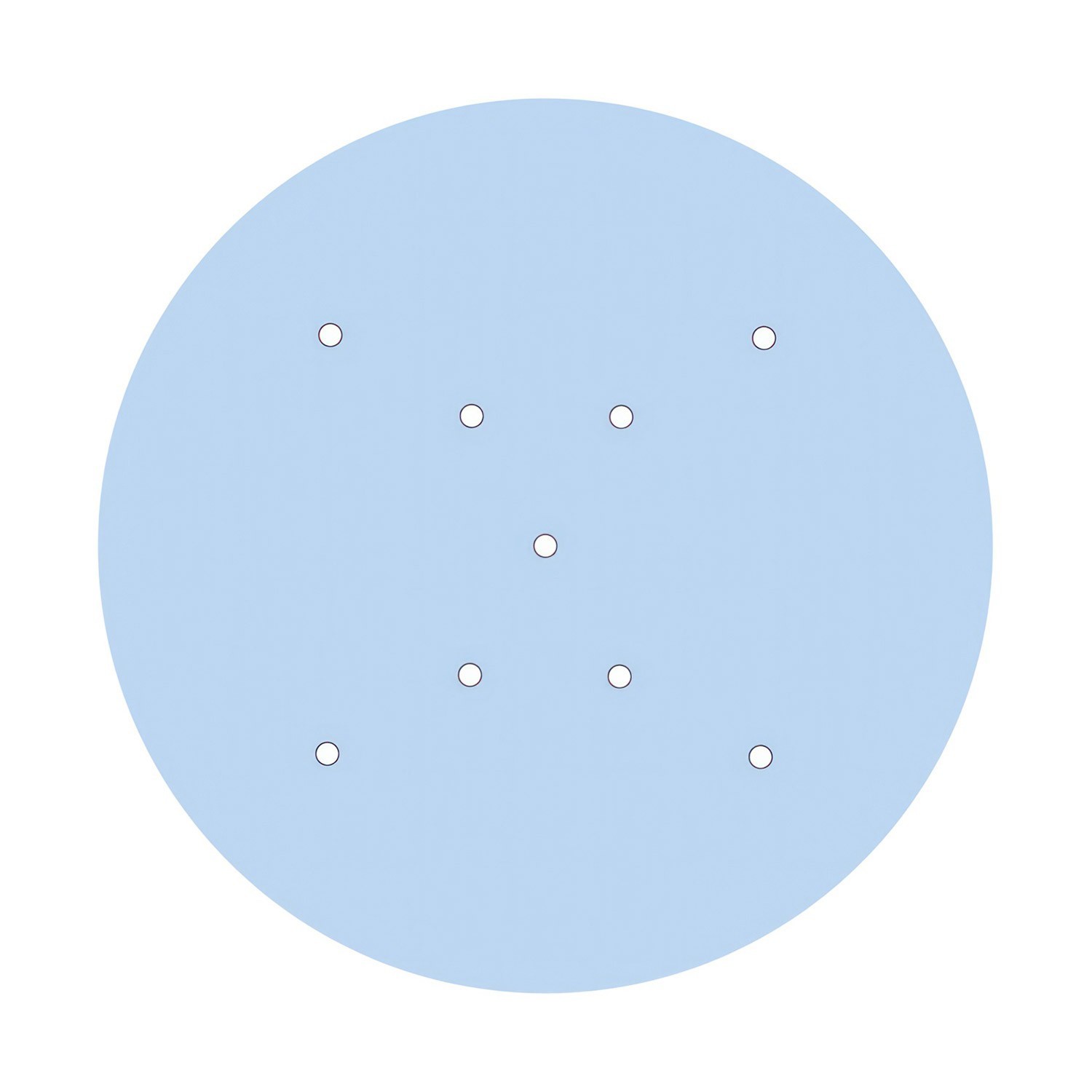 9 X-Shaped Holes - EXTRA LARGE Round Ceiling Canopy Kit - Rose One System