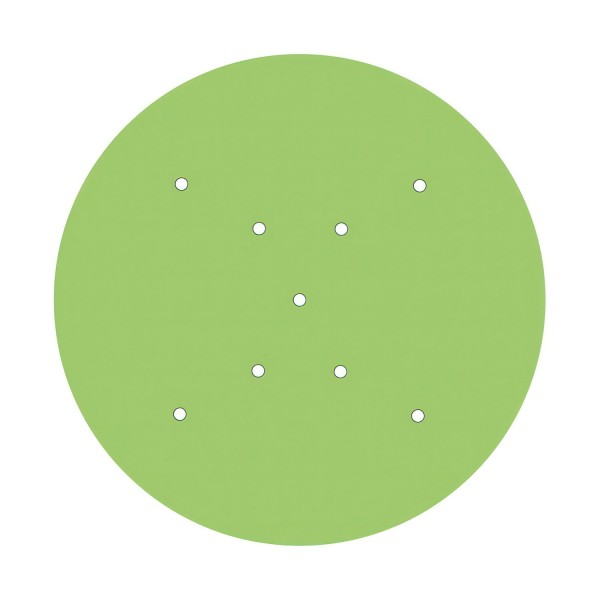 9 X-Shaped Holes - EXTRA LARGE Round Ceiling Canopy Kit - Rose One System