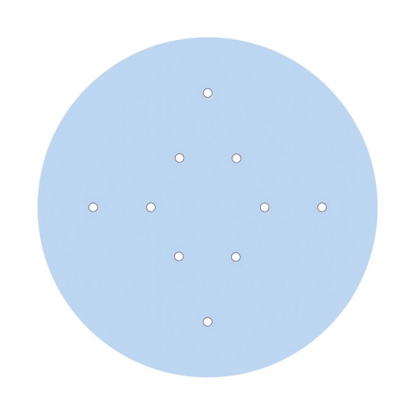 10 Holes - EXTRA LARGE Round Ceiling Canopy Kit - Rose One System
