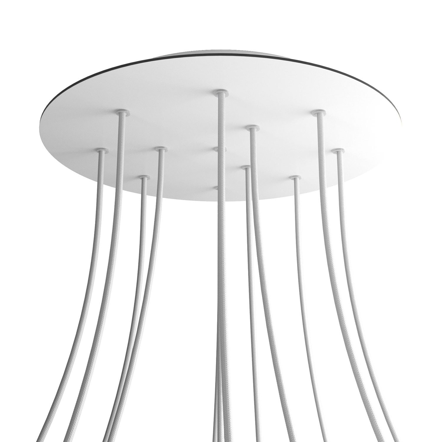 12 Holes - EXTRA LARGE Round Ceiling Canopy Kit - Rose One System